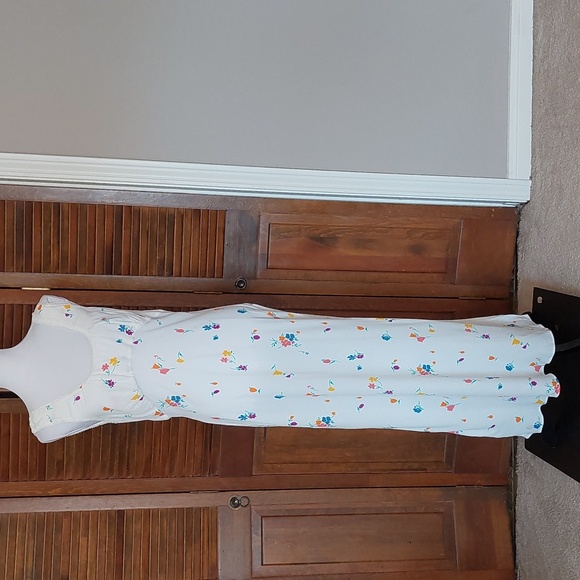 NWT Rumored North Country White Floral Maxi Dress Sz L - Picture 5 of 13